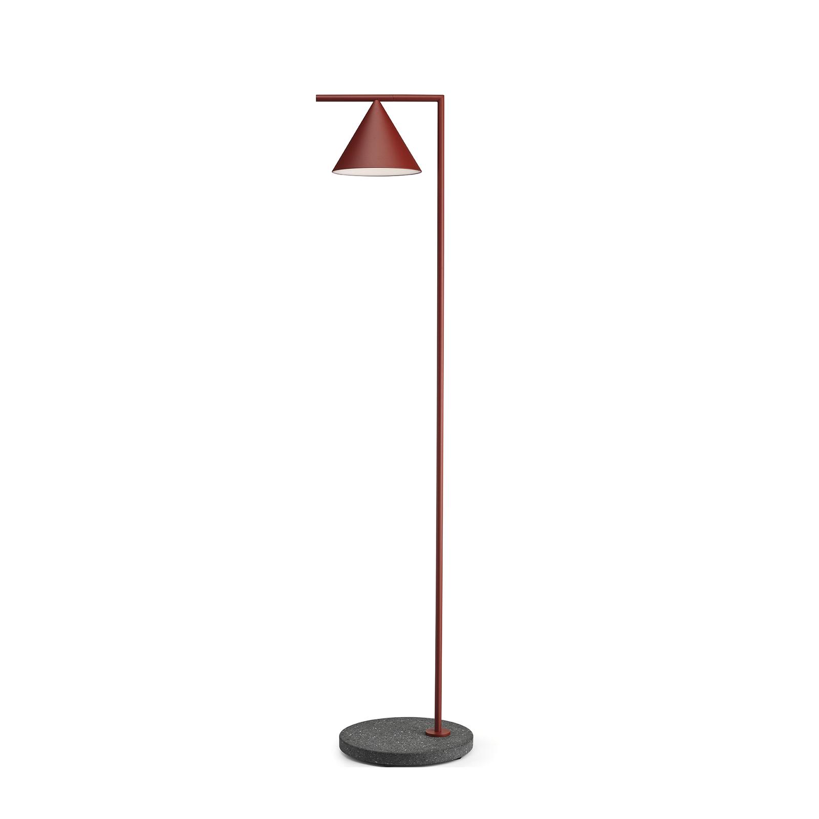 Flos - Lampe Captain Flint Outdoor H 1537 mm Burgundy Red/Black Lava Burgundy Red/Black Lava