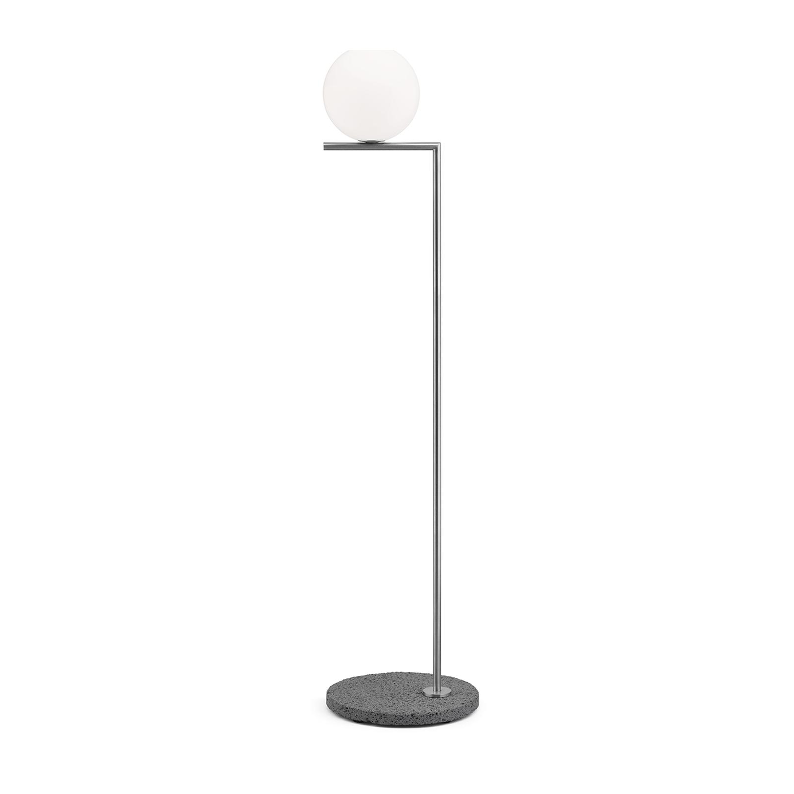 Flos - Lampe IC F1 Outdoor H 1350 mm Brushed Stainless Steel/Occhio di Pernice