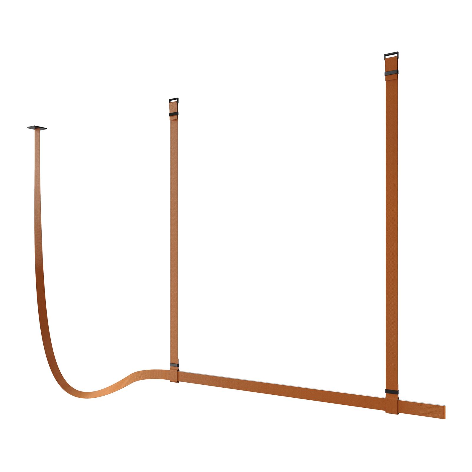Flos - Lampe Belt Fabric Copper Brown Casambi 2000mm Copper Brown