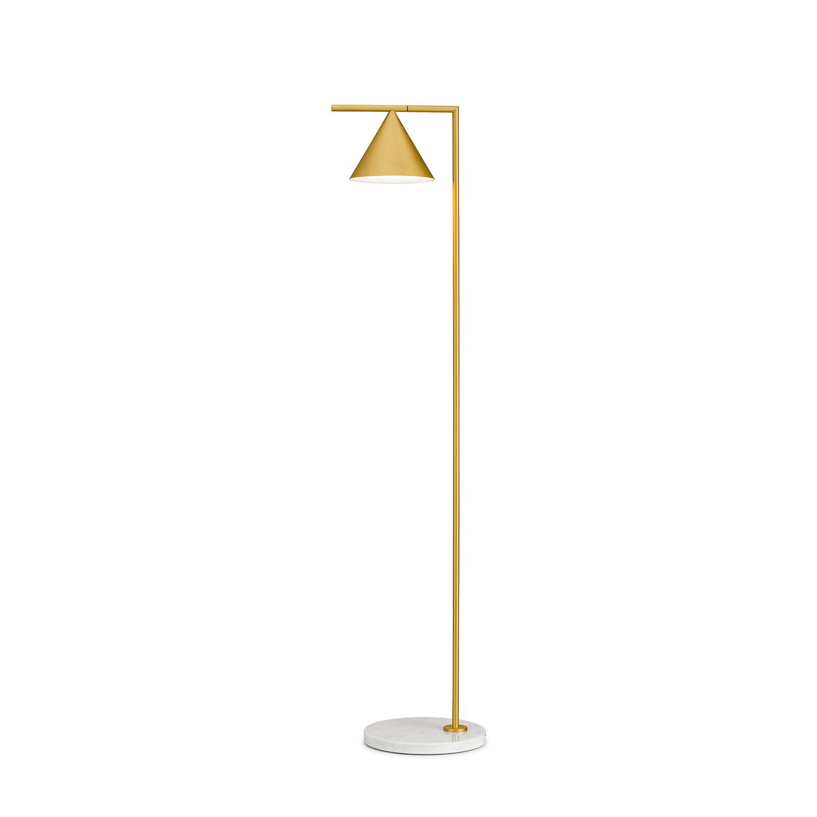 Flos - Lampe Captain Flint Brushed brass/White marble