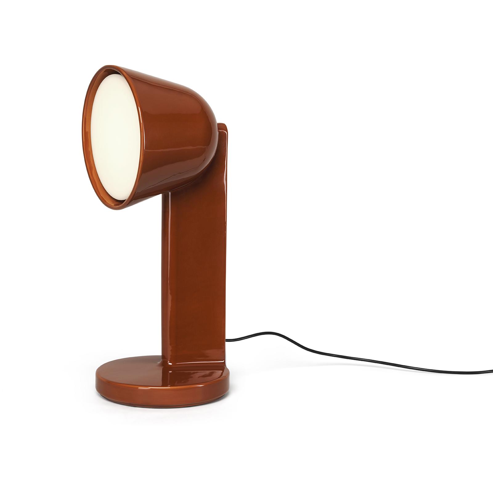 Flos - Céramique Side - Lampada da tavolo - Rosso Ruggine