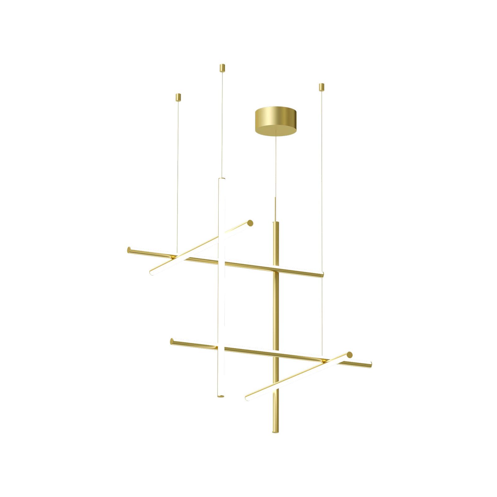 Flos - Lampe Coordinates Suspension 3 Anodized Champagne