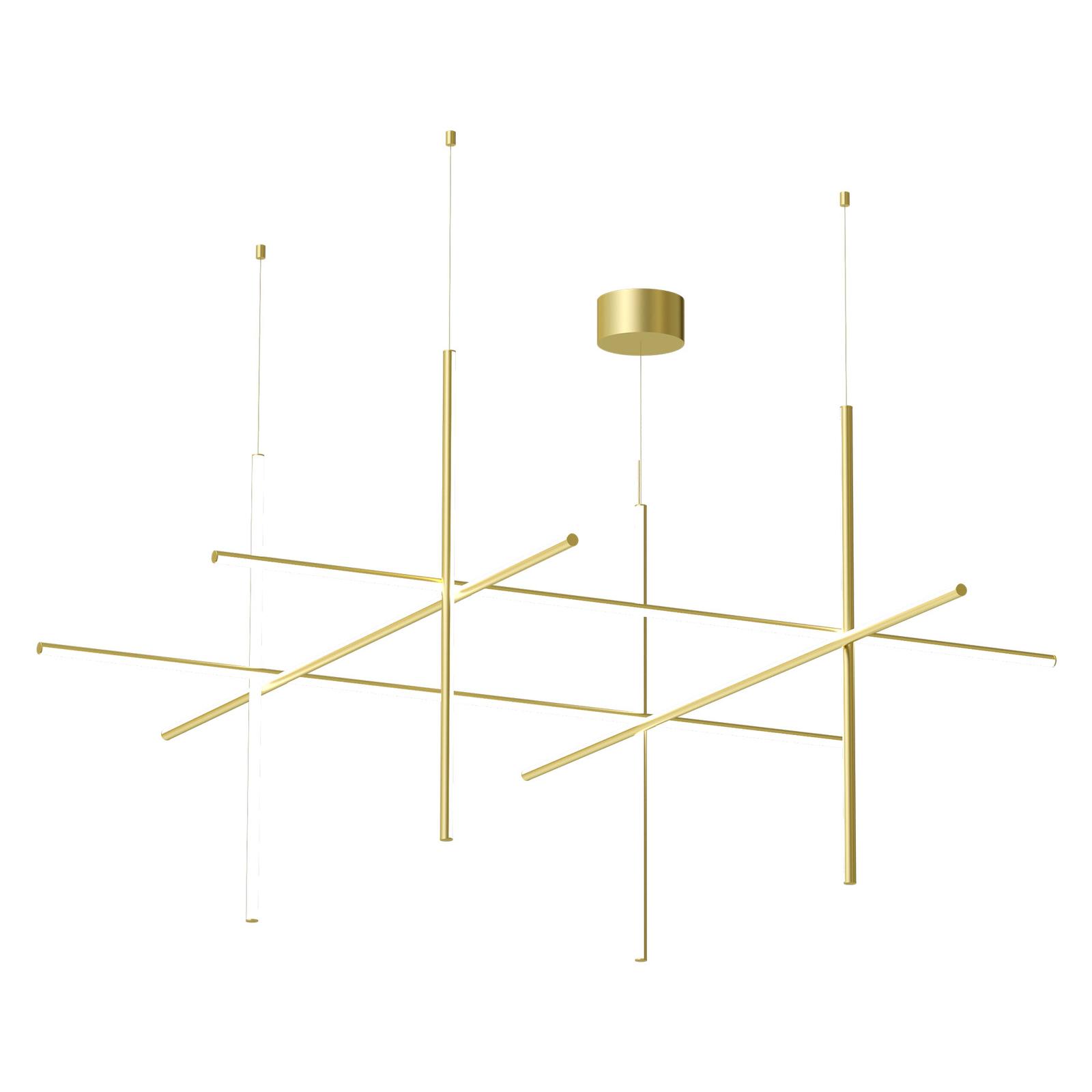 Flos - Lampe Coordinates Suspension 4 Anodized Champagne