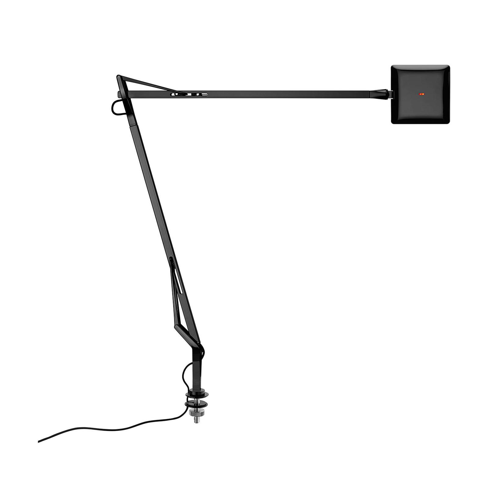 Flos - Lampe Kelvin Edge Desk support hidden cable Black