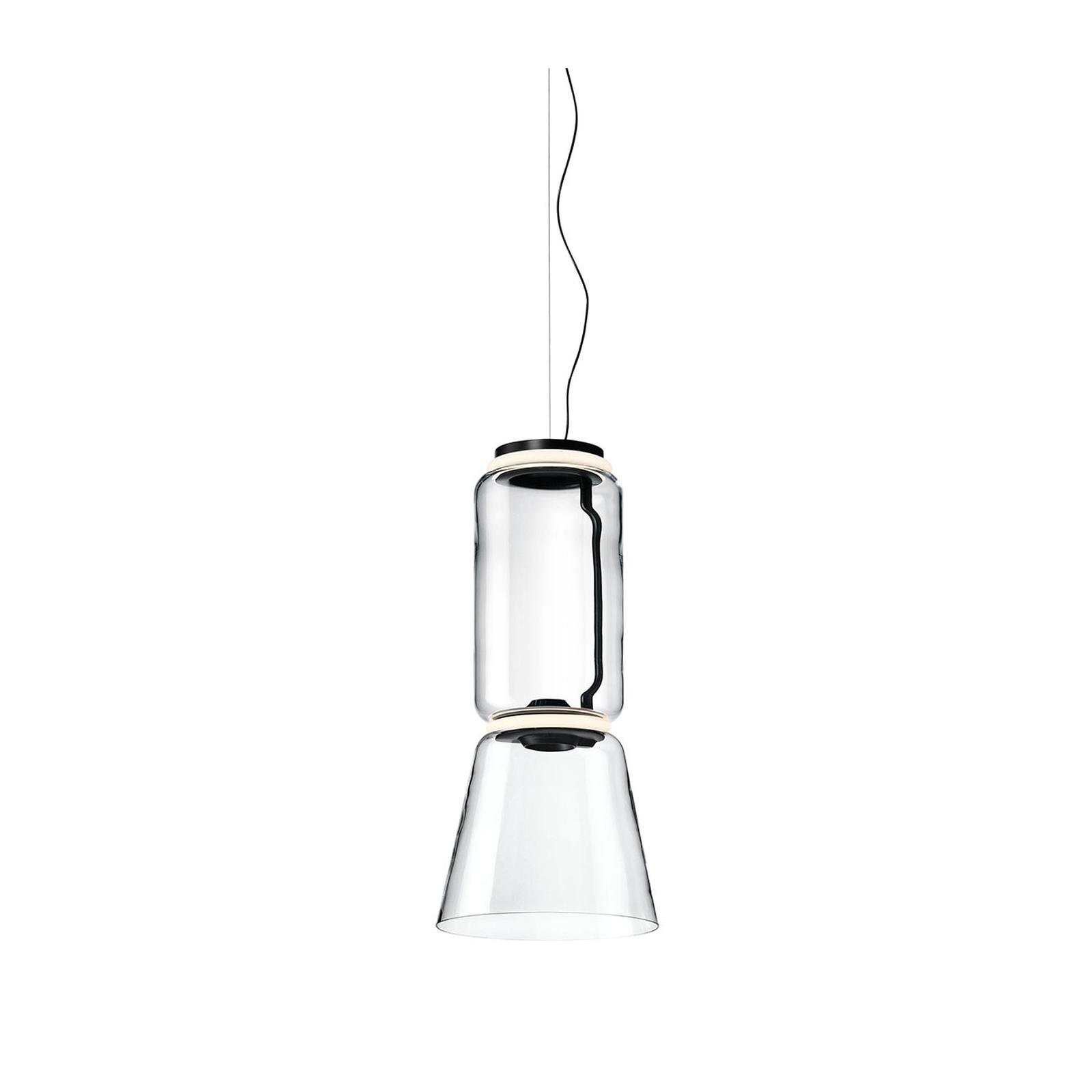 Flos - Lampe Noctambule Suspension 1 Low Cylinder Cone Black