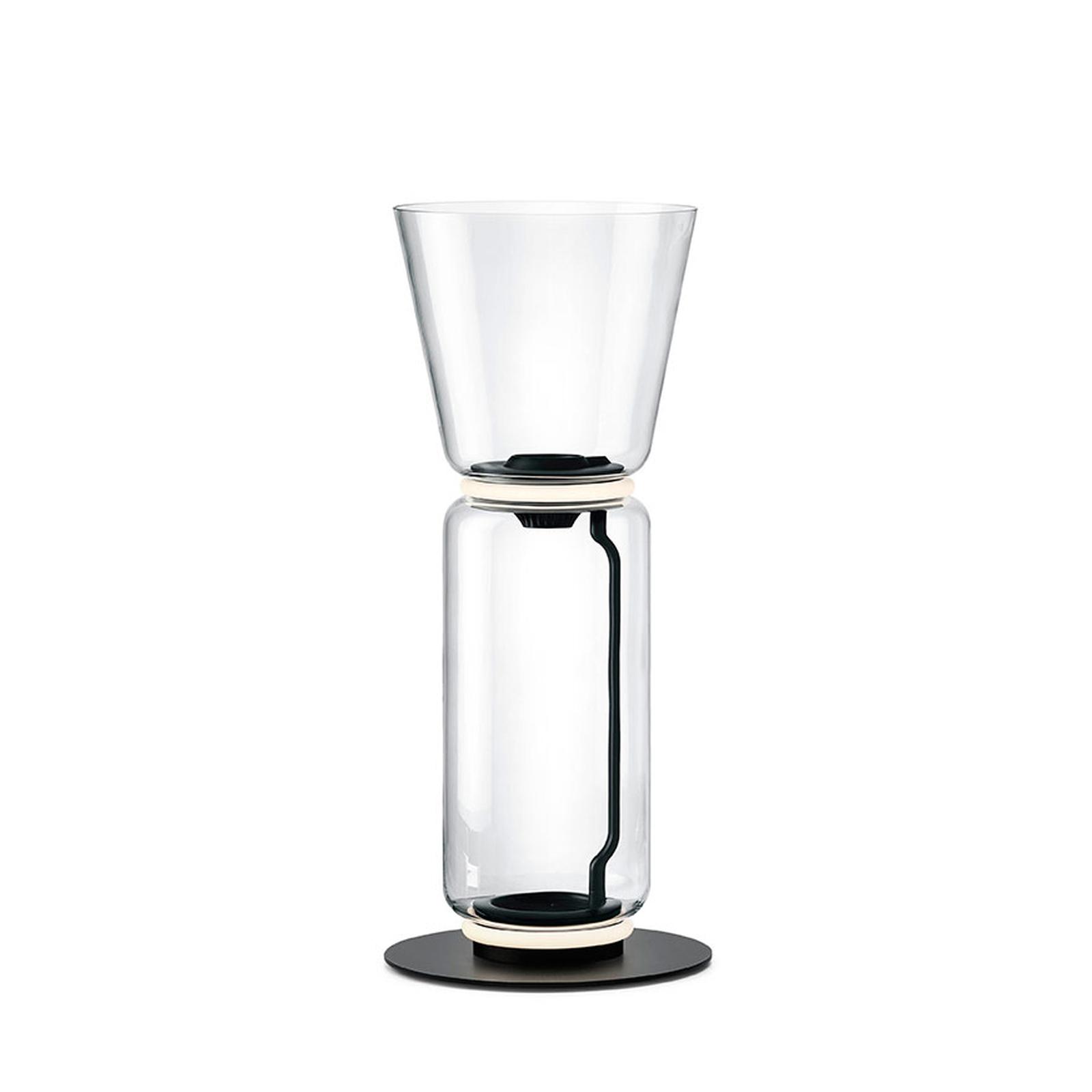 Flos - Lampe Noctambule Floor 1 High Cylinder Cone Small Base Black