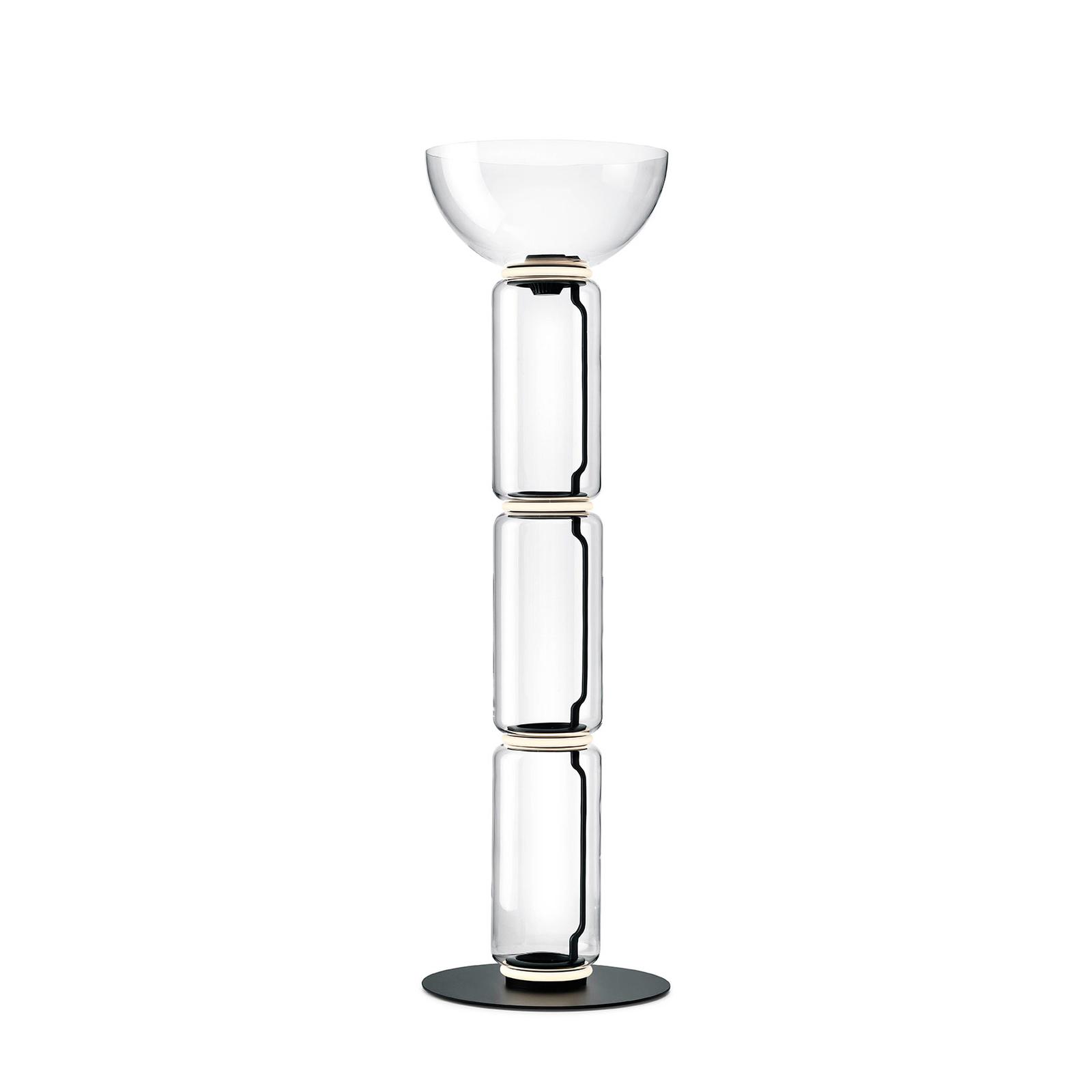 Flos - Lampe Noctambule Floor 3 High Cylinder Bowl Big Base Black