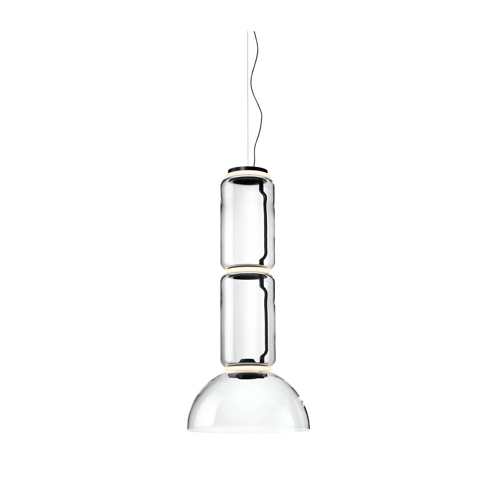 Flos - Lampe Noctambule Suspension 2 Low Cylinder Bowl Black